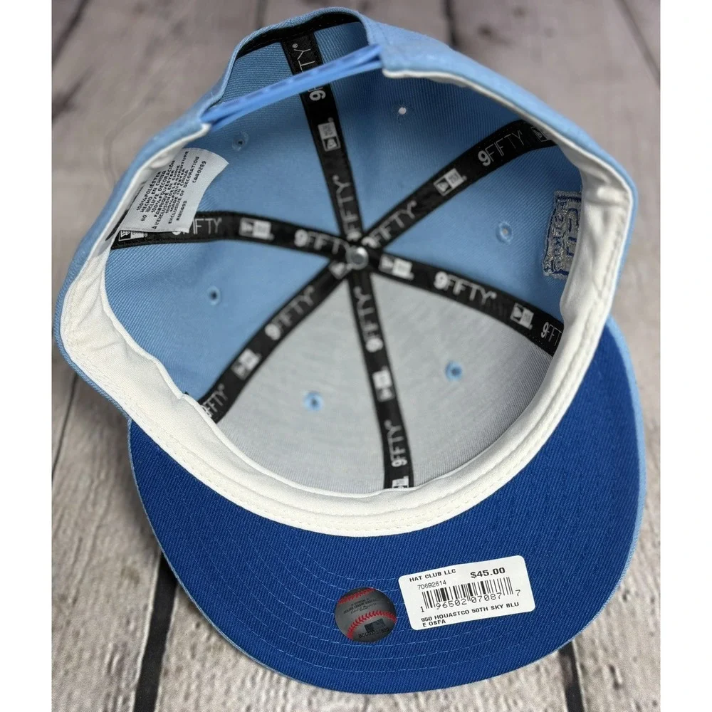 NEW ERA 9FIFTY HOUSTON ASTROS HAT 50th Anniversary Sky Blue